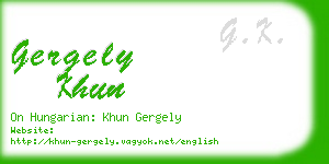 gergely khun business card